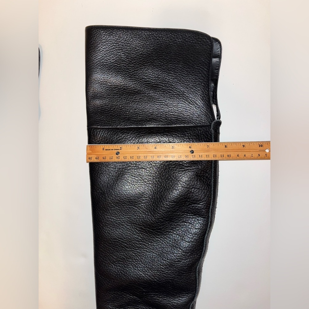 Ralph Lauren Dallyce Over The Knee Boots Women’s Size 10B Black Chic Bold Party - Picture 13 of 14